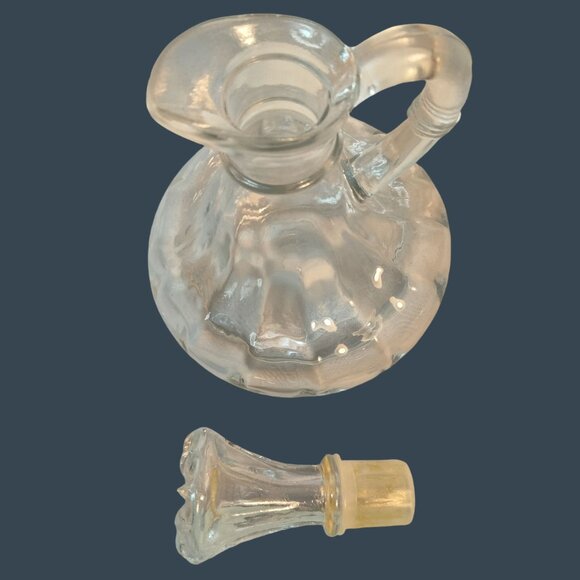 Anchor Hocking Glass Oil Vinegar Cruet Set Cut Glass Stoppers Clear - Picture 16 of 16